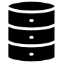 Black Database Server free icon for commercial use