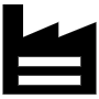 Black Factory And Warehouse Building free icon for commercial use