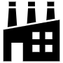 Black Factory Building free icon for commercial use