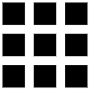 Black Grid Squares free icon for commercial use