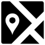Black Street Map Placeholder free icon for commercial use