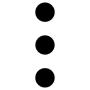 Black Vertical More Symbol Three Dots free icon for commercial use