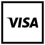 Black Visa Square Outline Logo free icon for commercial use