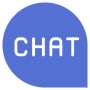 Blue Chat Bubble free icon for commercial use