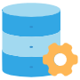 Blue Database Server Settings free icon for commercial use