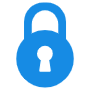 Blue Padlock Locked free icon for commercial use