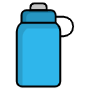Blue Water Bottle For Gym free icon for commercial use