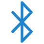 Bluetooth Blue Thick Outline Symbol icon