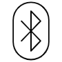 Bluetooth Connection Black Outline Logo Symbol free icon for commercial use