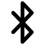Bluetooth Wireless Black Outline Symbol icon
