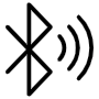 Bluetooth Wireless Connection Black Thick Outline Symbol free icon for commercial use