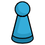 Board Game Blue Figure free icon for commercial use
