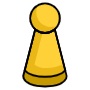Board Game Yellow Figure icon
