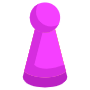 Board Or Table Game Pink Figure icon