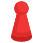 Board Or Table Game Red Figure icon