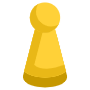 Board Or Table Game Yellow Figure icon