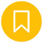 Bookmark Yellow Circle icon