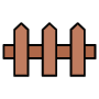 Brown Fence Or Yard Limits free icon for commercial use