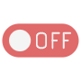 Button Off Red Switch Toggle free icon for commercial use