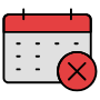 Cancel Event Calendar free icon for commercial use