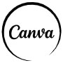 Canva Aesthetic Black Circle icon