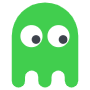 Cartoon Green Ghost icon