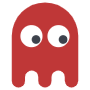 Cartoon Red Ghost icon