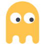 Cartoon Yellow Ghost icon
