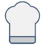 Chefs Hat Grey free icon for commercial use