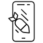 Cyber Attacks Mobile Security Threats Black Outline icon