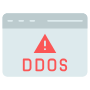 Cyber Security Ddos Attack Browser Alert icon
