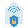 Cyber Security Home Protected Secure Wifi free icon for commercial use