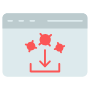 Cyber Security Virus Malware Threat icon