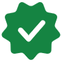 Dark Green Verified Sign And Tick free icon for commercial use