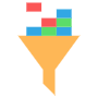 Database Filtering Data Funnel icon