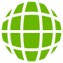 Earth Globe Grid Green free icon for commercial use
