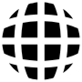 Earth Grid Black Globe free icon for commercial use
