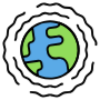 Earthquake Worldwide Disaster free icon for commercial use