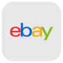 Ebay Logo Grey Square Rounded free icon for commercial use