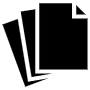 Empty Black Papers Or Sheet free icon for commercial use