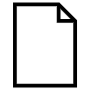 Empty File Paper Black Outline free icon for commercial use