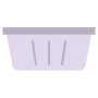 Empty Grey Laundry Basket free icon for commercial use