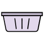 Empty Laundry Basket free icon for commercial use