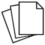 Empty Papers Or Sheet Black Outline free icon for commercial use