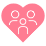 Family Love And Pink Heart free icon for commercial use