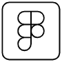 Figma Square Black Outline icon