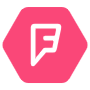 Foursquare Hexagon Pink Logo icon