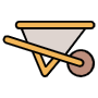 Gardening Or Farming Wheelbarrow free icon for commercial use
