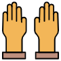 Gardening Or Farming Yellow Gloves free icon for commercial use