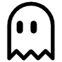 Ghost Black Outline icon